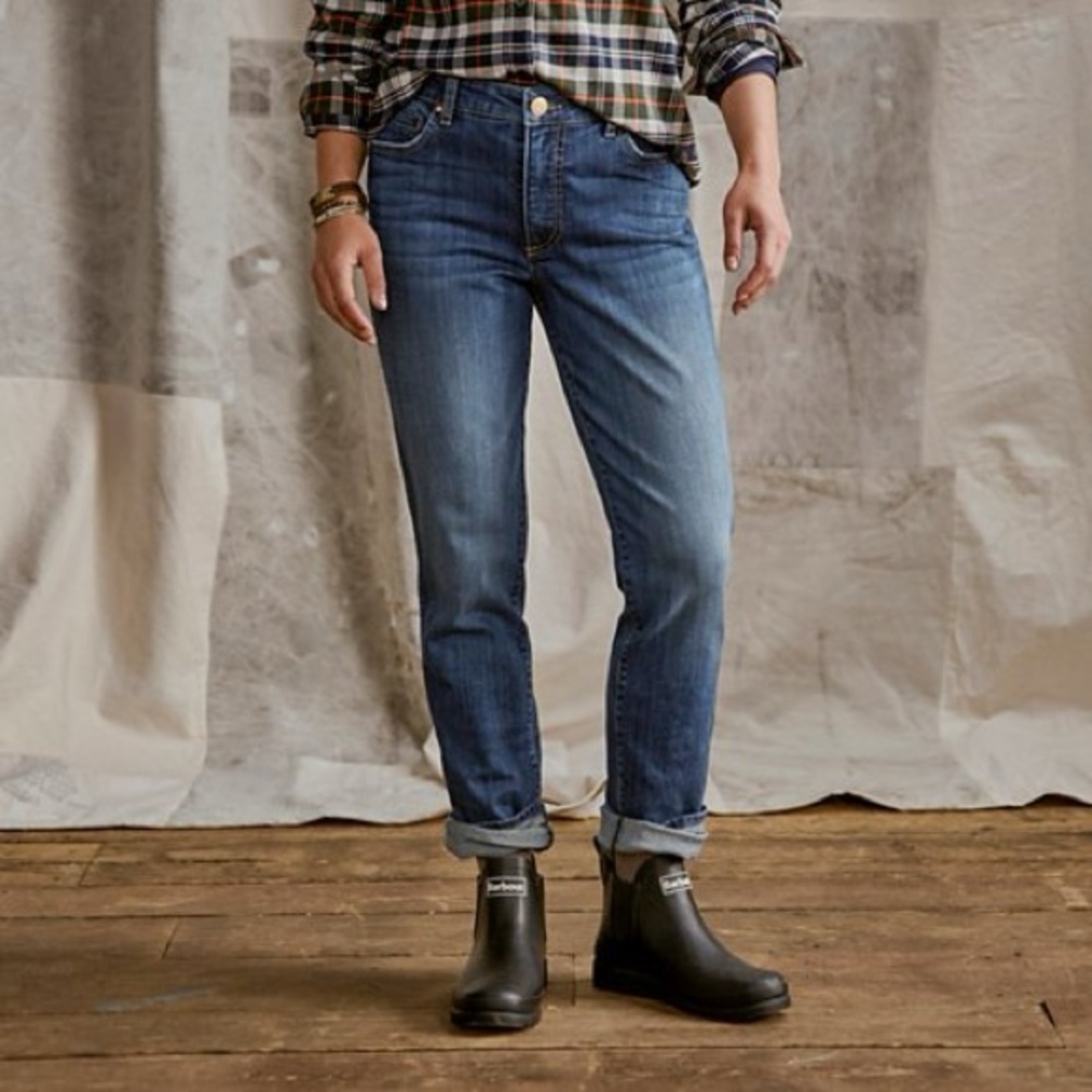(T3) Kut from the Kloth®
Catherine High-Rise Fab Ab
Boyfriend Jeans, size 10/12
